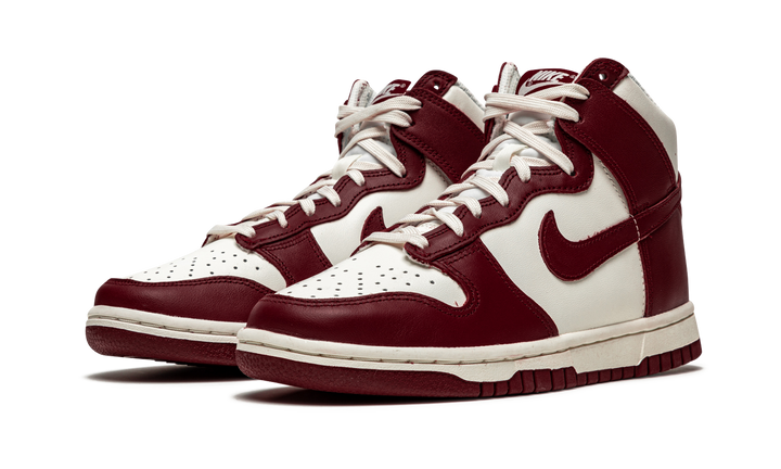 NIKE DUNK HIGH SAIL TEAM RED WOMENS