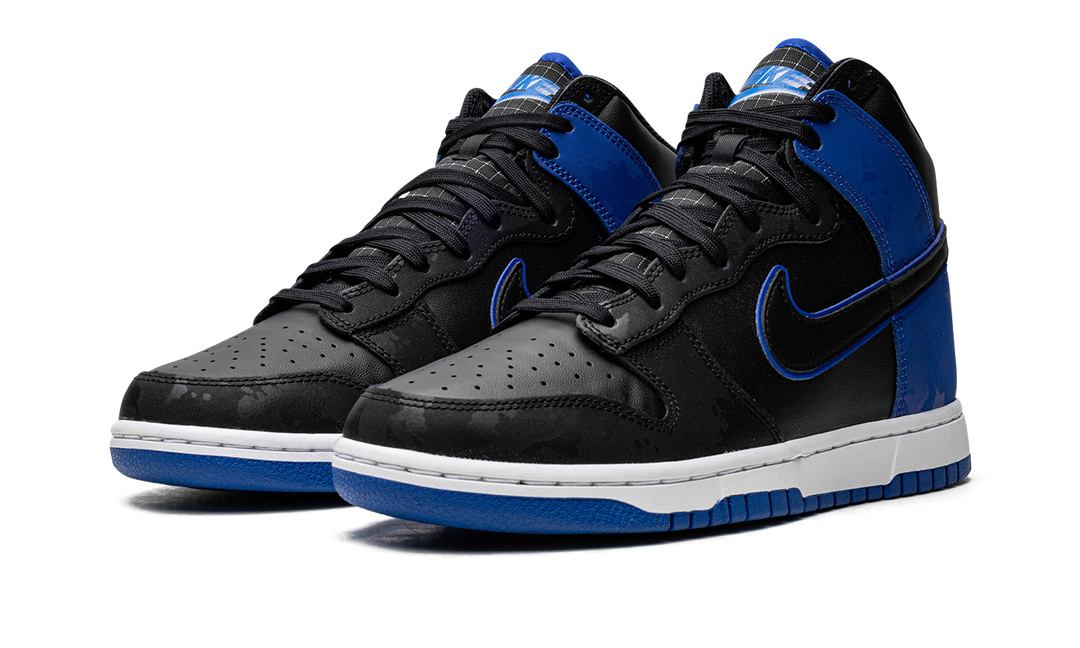 NIKE DUNK HIGH SE CAMO BLACK ROYAL
