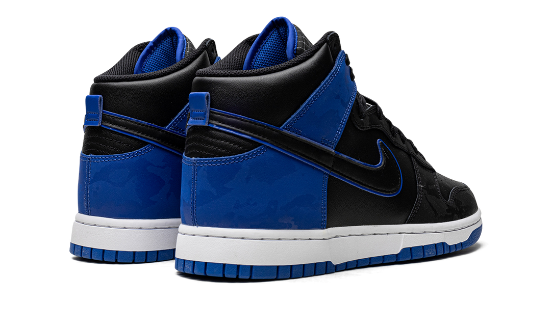 NIKE DUNK HIGH SE CAMO BLACK ROYAL