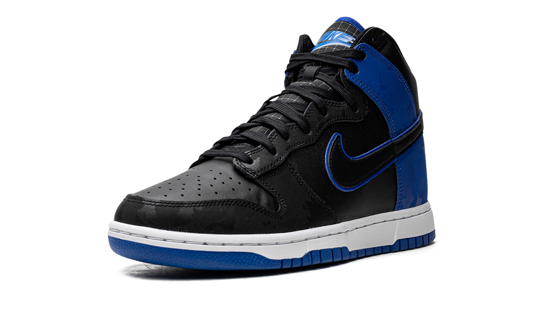 NIKE DUNK HIGH SE CAMO BLACK ROYAL
