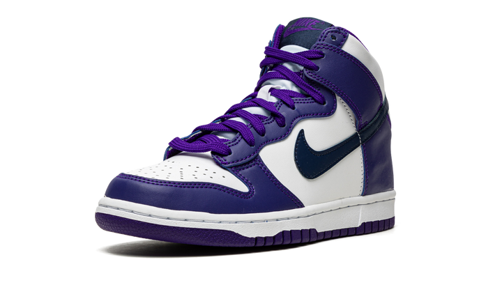 NIKE DUNK HIGH WHITE PURPLE GS