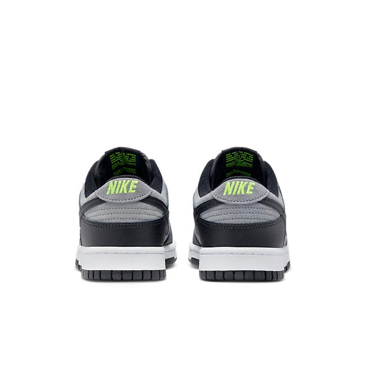 NIKE DUNK LOW BLACK COOL GREY VOLT MINI SWOOSH