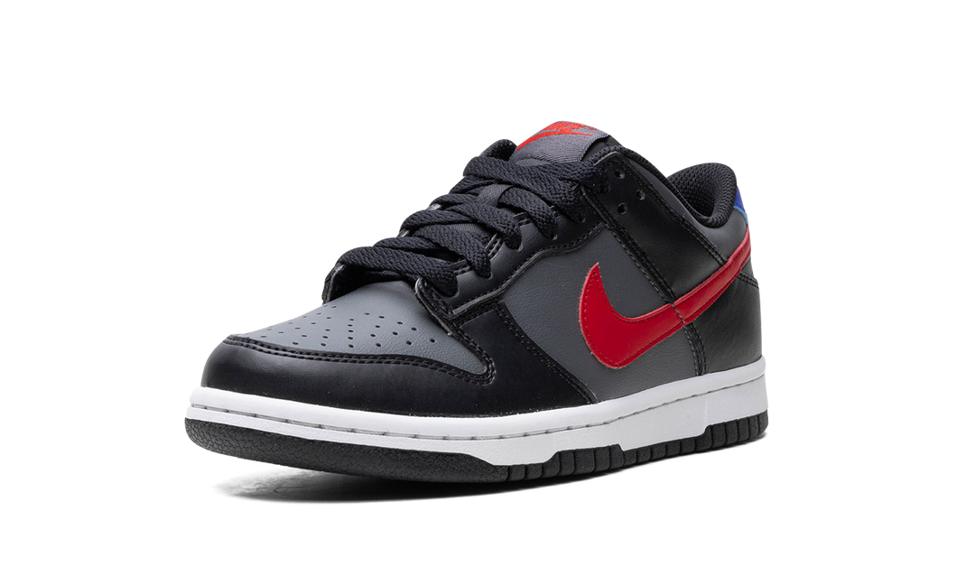 NIKE DUNK LOW BLACK RED BLUE GS