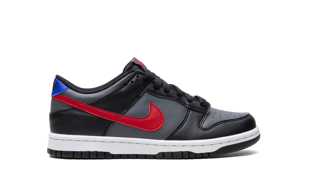 NIKE DUNK LOW BLACK RED BLUE GS