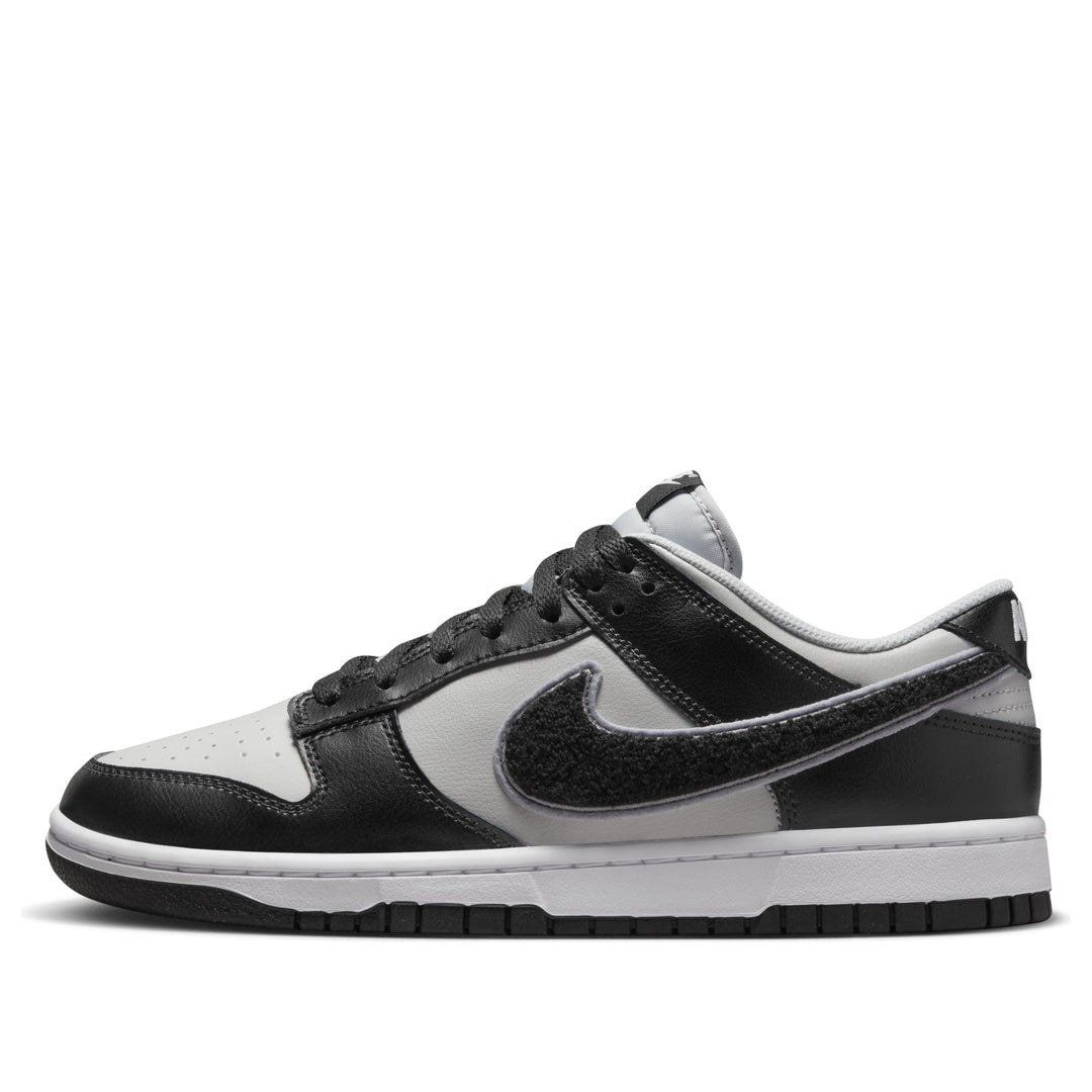 NIKE DUNK LOW CHENILLE SWOOSH BLACK GREY