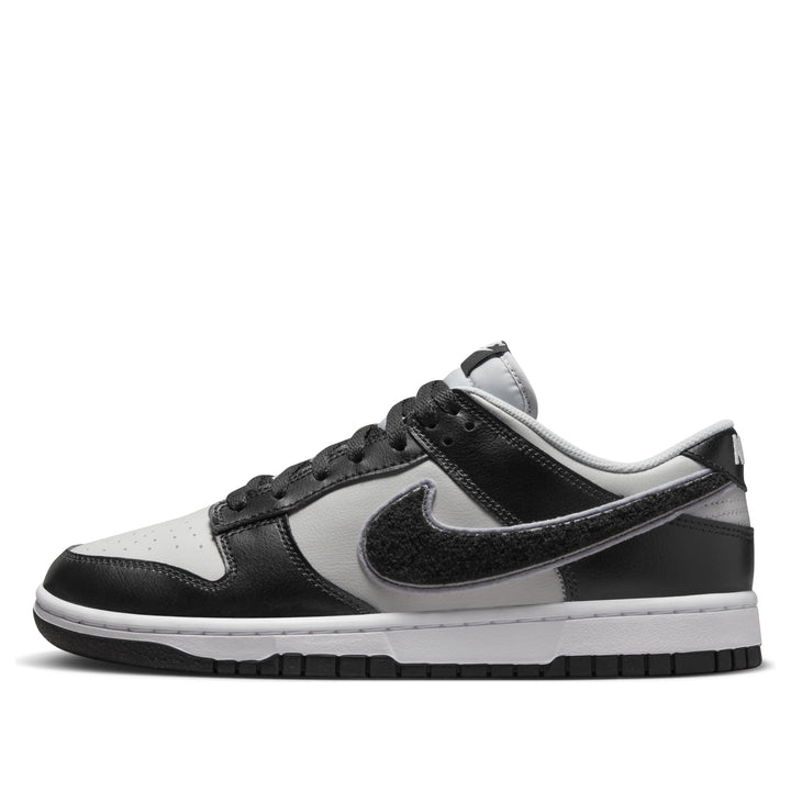 NIKE DUNK LOW CHENILLE SWOOSH BLACK GREY