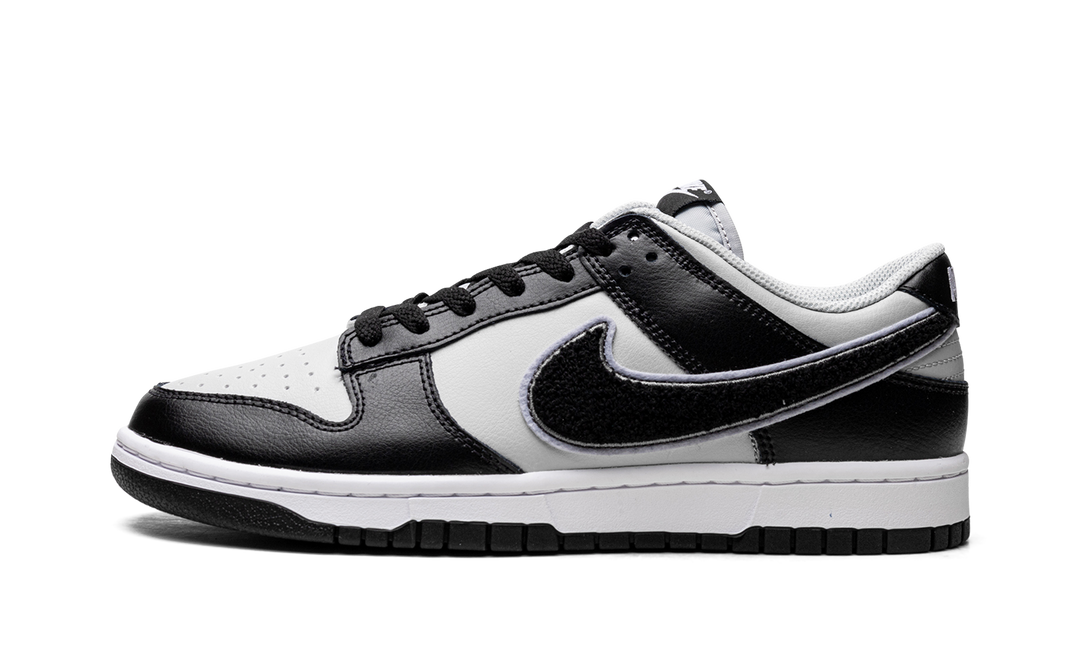 NIKE DUNK LOW CHENILLE SWOOSH BLACK GREY