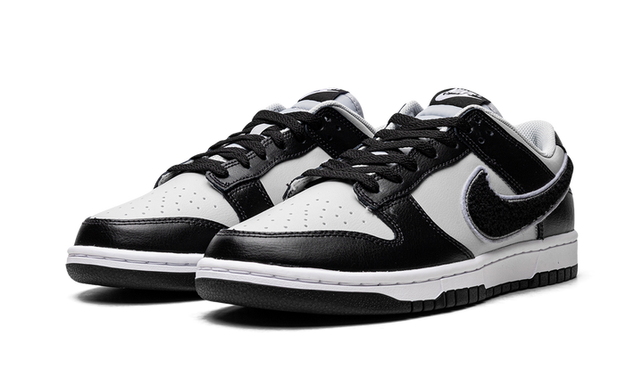 NIKE DUNK LOW CHENILLE SWOOSH BLACK GREY