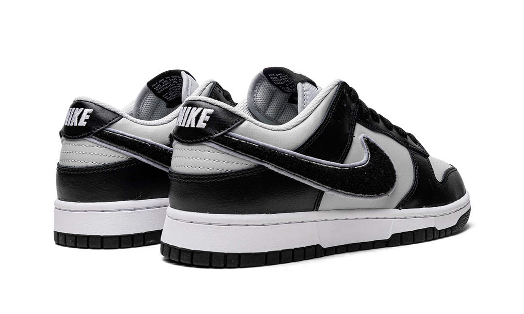 NIKE DUNK LOW CHENILLE SWOOSH BLACK GREY