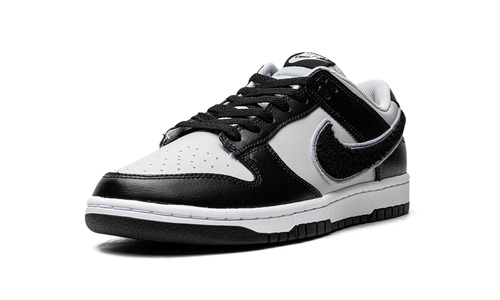 NIKE DUNK LOW CHENILLE SWOOSH BLACK GREY