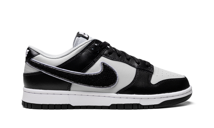 NIKE DUNK LOW CHENILLE SWOOSH BLACK GREY