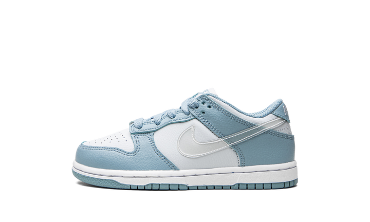NIKE DUNK LOW CLEAR SWOOSH BLUE PS