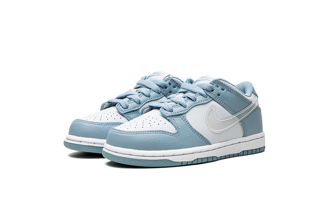 NIKE DUNK LOW CLEAR SWOOSH BLUE PS