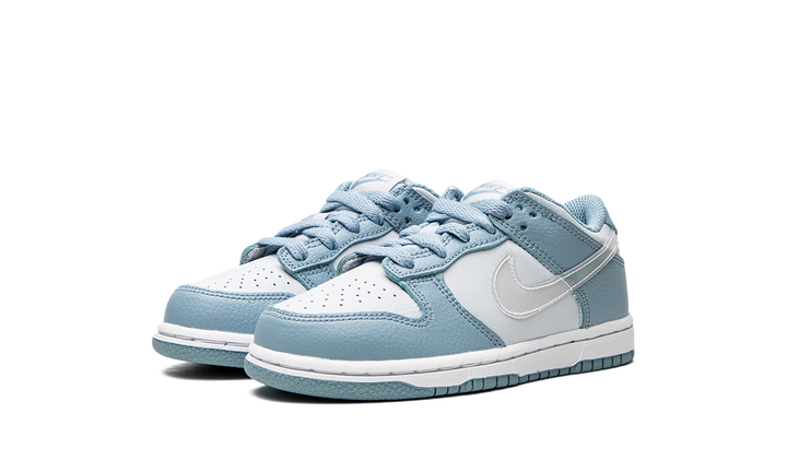 NIKE DUNK LOW CLEAR SWOOSH BLUE PS