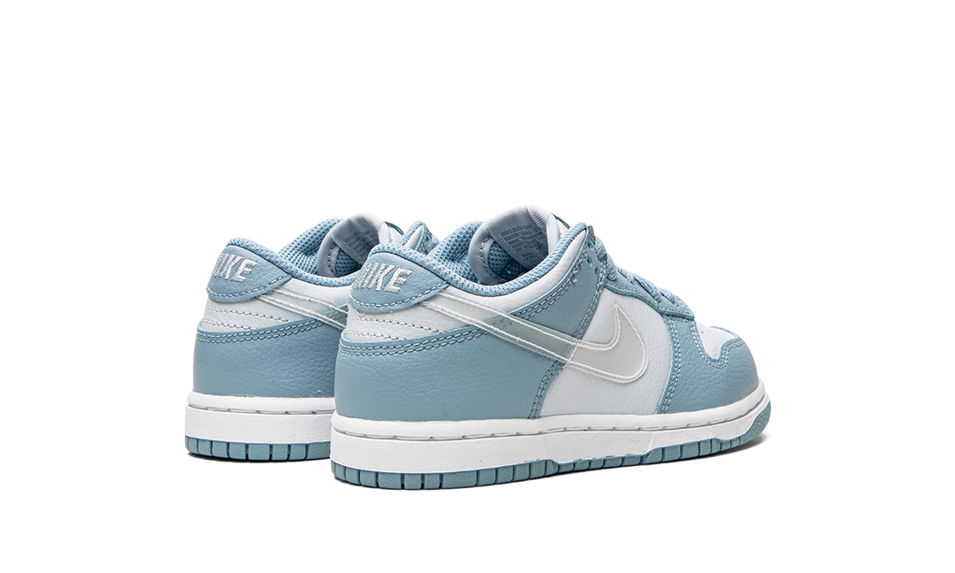 NIKE DUNK LOW CLEAR SWOOSH BLUE PS