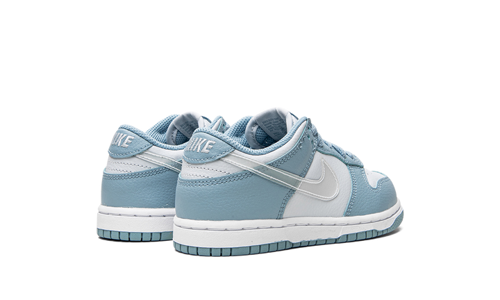 NIKE DUNK LOW CLEAR SWOOSH BLUE PS