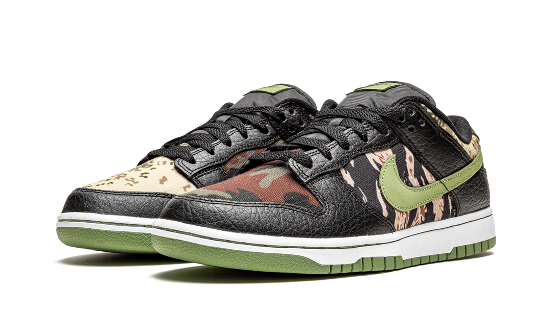 NIKE DUNK LOW CRAZY CAMO OIL GREEN
