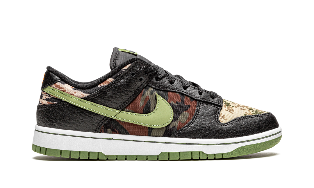 NIKE DUNK LOW CRAZY CAMO OIL GREEN