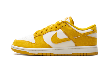 NIKE DUNK LOW DARK SULFUR GOLD MINI SWOOSH WOMENS — Stock