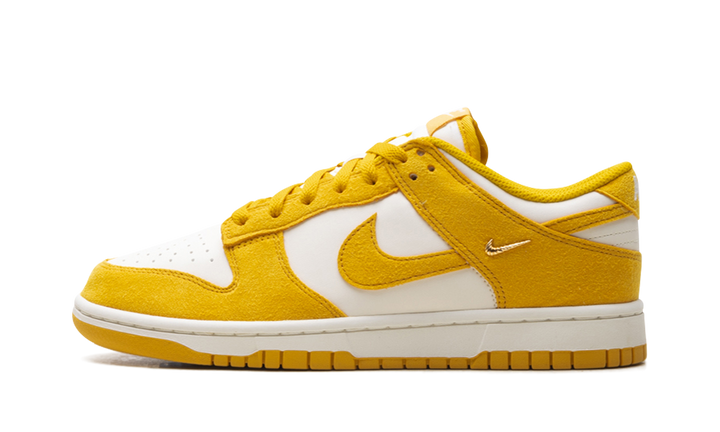 NIKE DUNK LOW DARK SULFUR GOLD MINI SWOOSH WOMENS