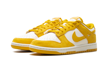 NIKE DUNK LOW DARK SULFUR GOLD MINI SWOOSH WOMENS — Stock