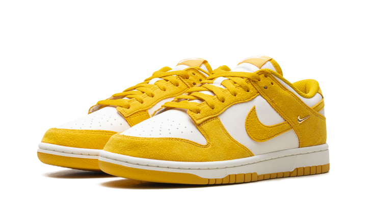 NIKE DUNK LOW DARK SULFUR GOLD MINI SWOOSH WOMENS