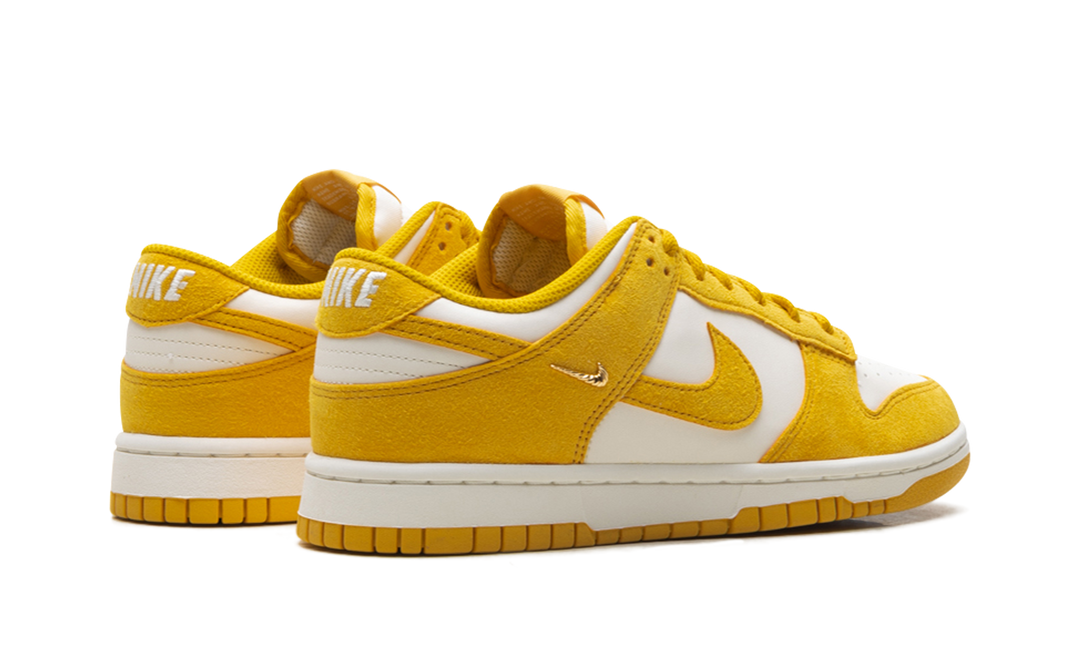 NIKE DUNK LOW DARK SULFUR GOLD MINI SWOOSH WOMENS