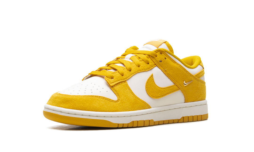 NIKE DUNK LOW DARK SULFUR GOLD MINI SWOOSH WOMENS
