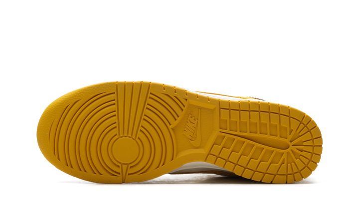 NIKE DUNK LOW DARK SULFUR GOLD MINI SWOOSH WOMENS