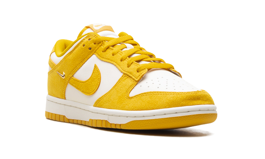 NIKE DUNK LOW DARK SULFUR GOLD MINI SWOOSH WOMENS