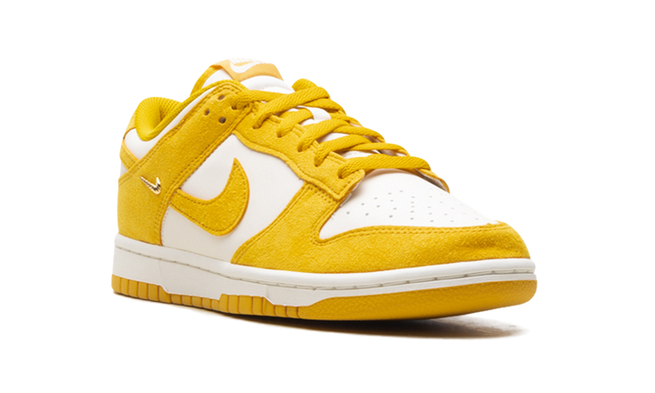 NIKE DUNK LOW DARK SULFUR GOLD MINI SWOOSH WOMENS