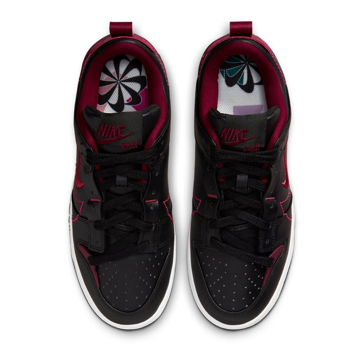 NIKE DUNK LOW DISRUPT 2 BLACK DARK BEETROOT WOMENS