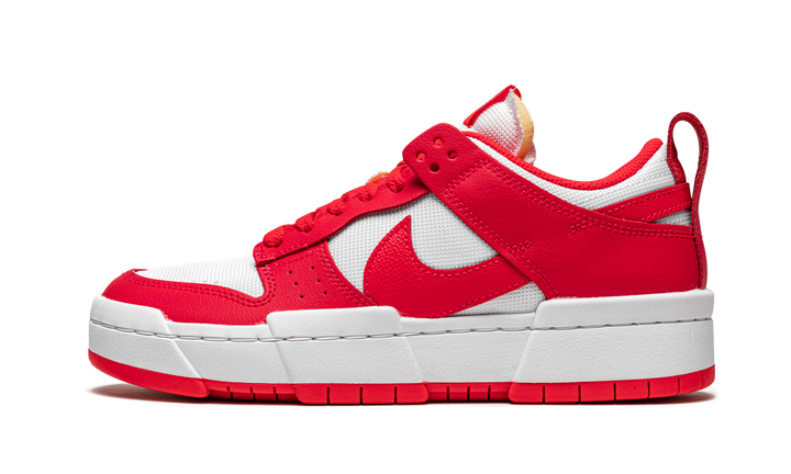 NIKE DUNK LOW DISRUPT SIREN RED WHITE WOMENS