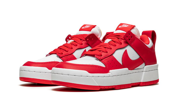 NIKE DUNK LOW DISRUPT SIREN RED WHITE WOMENS