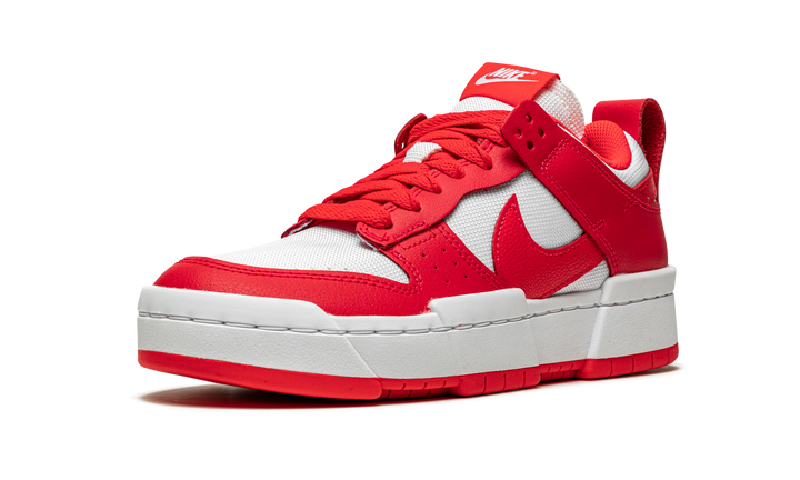 NIKE DUNK LOW DISRUPT SIREN RED WHITE WOMENS