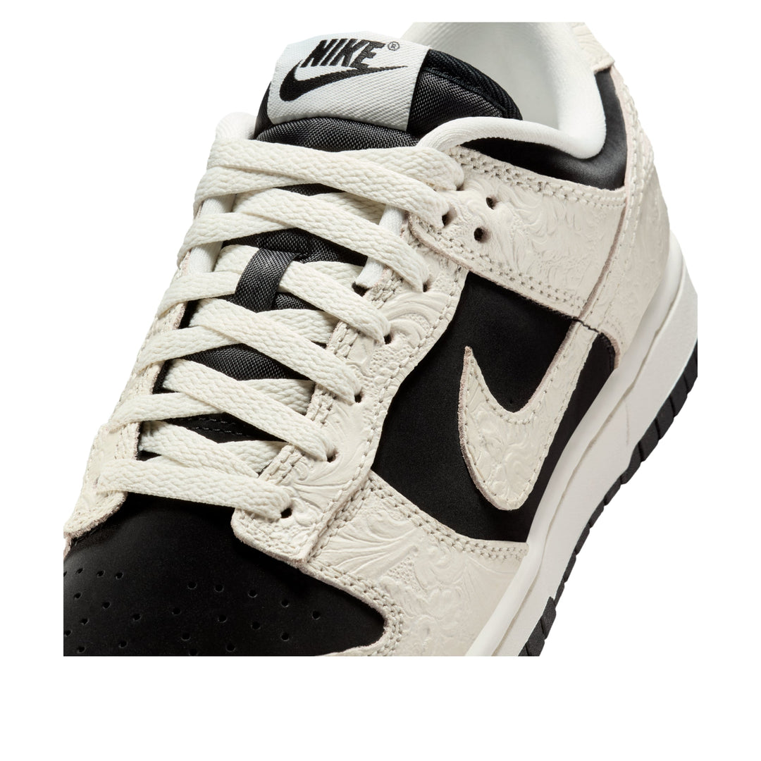 NIKE DUNK LOW EMBOSSED BLACK SAIL (WOMEN&