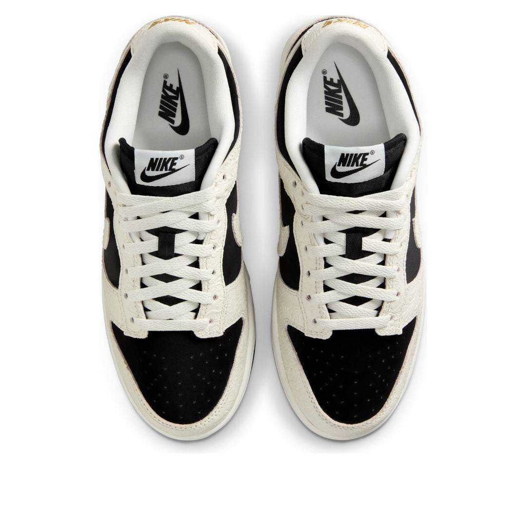 NIKE DUNK LOW EMBOSSED BLACK SAIL (WOMEN&