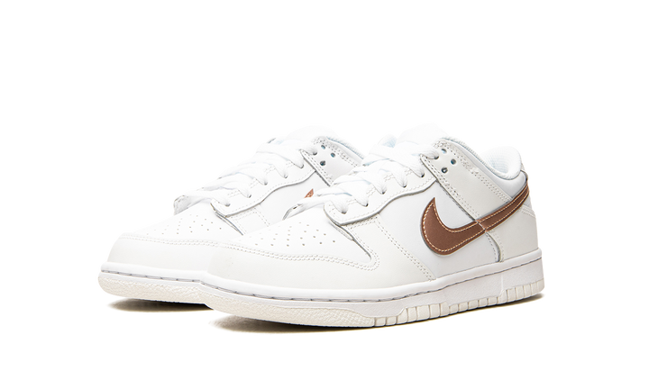 NIKE DUNK LOW GS WHITE BRONZE