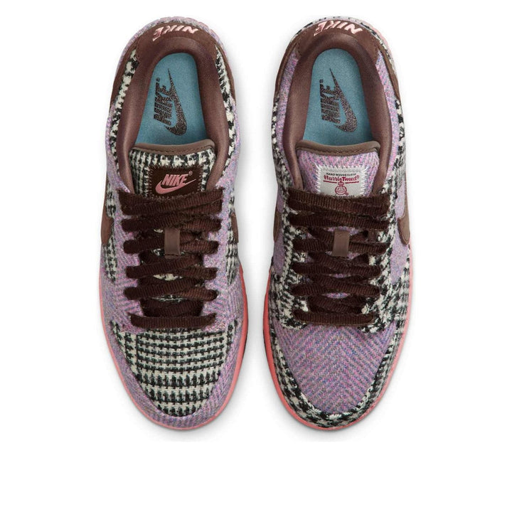 NIKE DUNK LOW HARRIS TWEED PURPLE PINK WOMENS