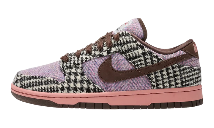 NIKE DUNK LOW HARRIS TWEED PURPLE PINK WOMENS