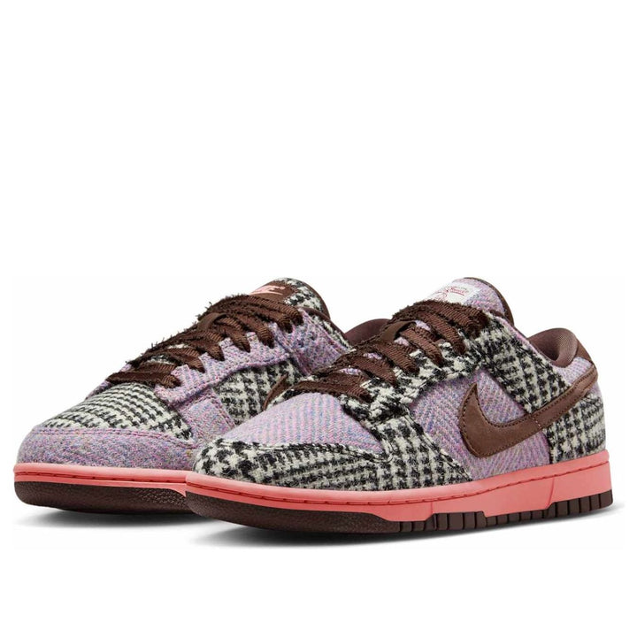 NIKE DUNK LOW HARRIS TWEED PURPLE PINK WOMENS