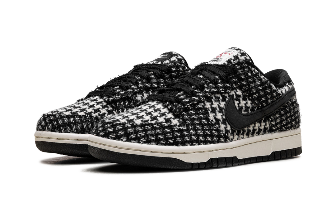 NIKE DUNK LOW HARRIS TWEED WHITE BLACK MULTI (WOMEN&