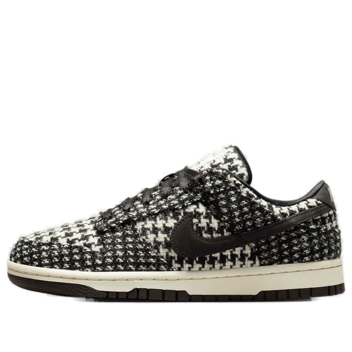 NIKE DUNK LOW HARRIS TWEED WHITE BLACK MULTI (WOMEN&