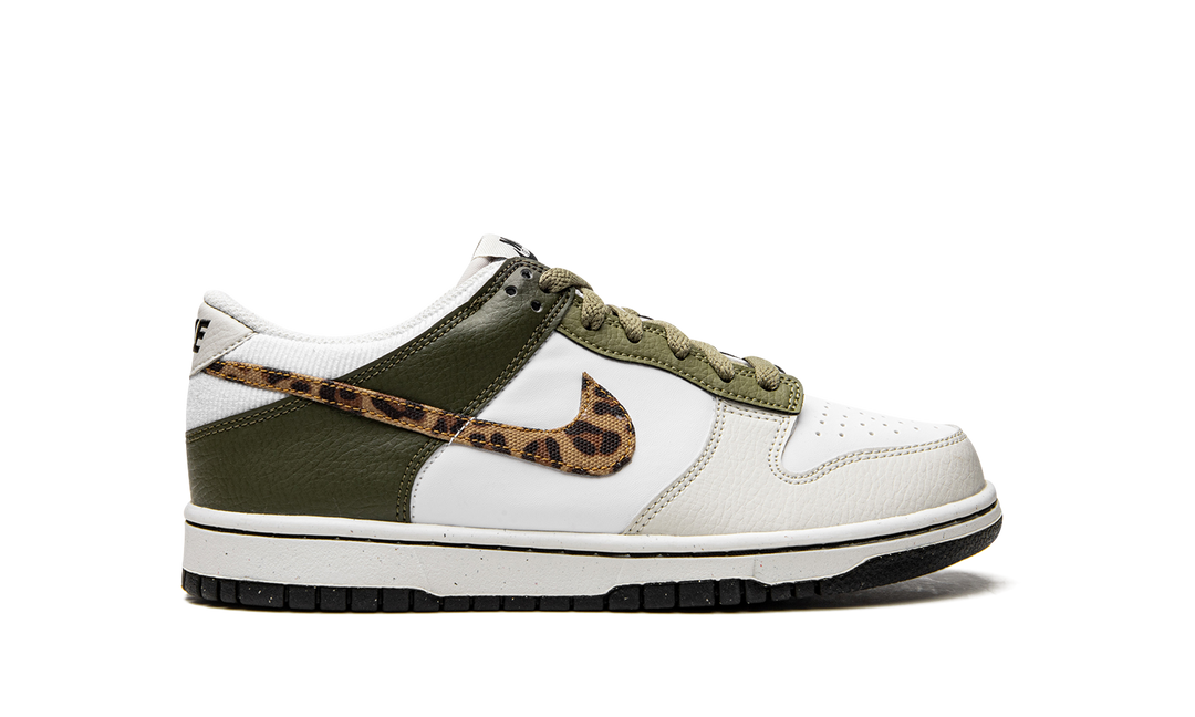 NIKE DUNK LOW LEOPARD OLIVE GS