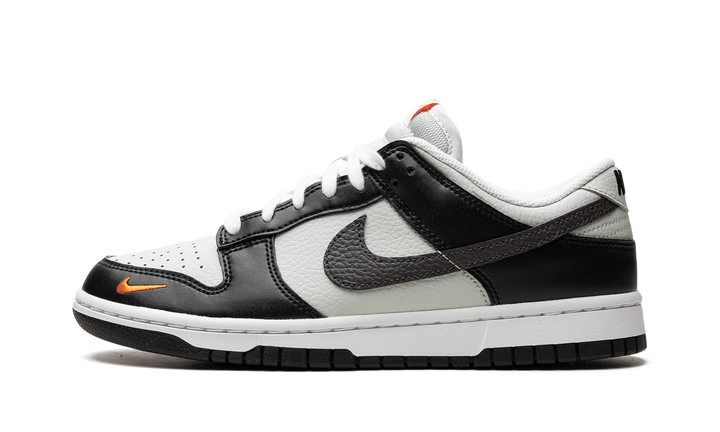 NIKE DUNK LOW MINI SWOOSH BLACK GREY ORANGE