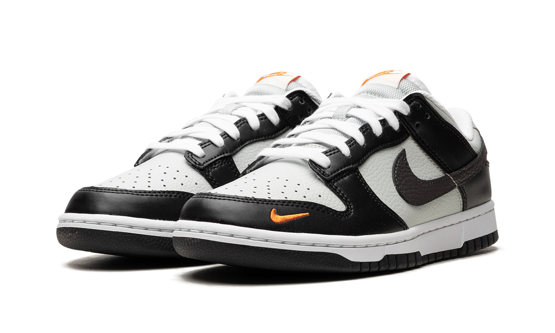 NIKE DUNK LOW MINI SWOOSH BLACK GREY ORANGE