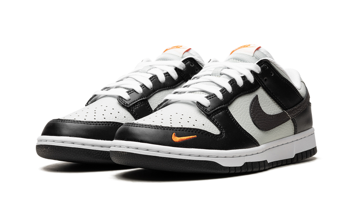 NIKE DUNK LOW MINI SWOOSH BLACK GREY ORANGE