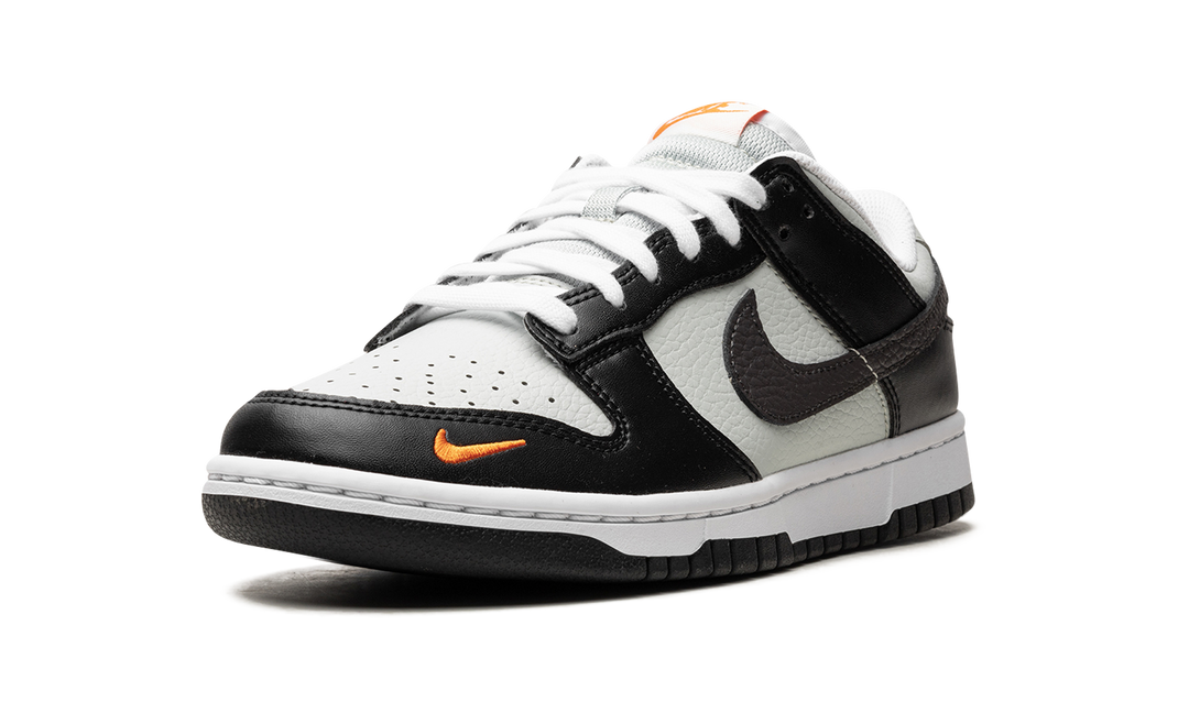 NIKE DUNK LOW MINI SWOOSH BLACK GREY ORANGE