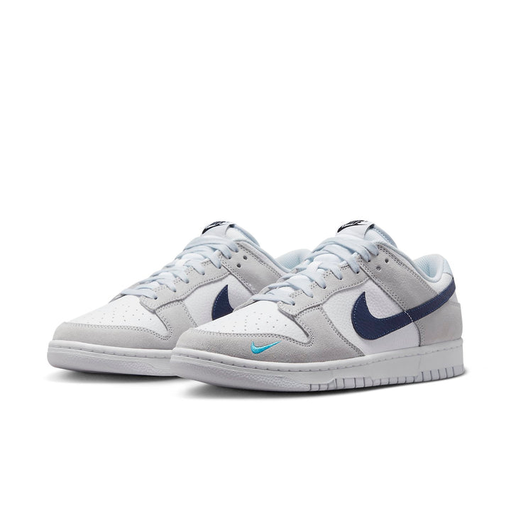 NIKE DUNK LOW MINI SWOOSH GREY NAVY — Stock 