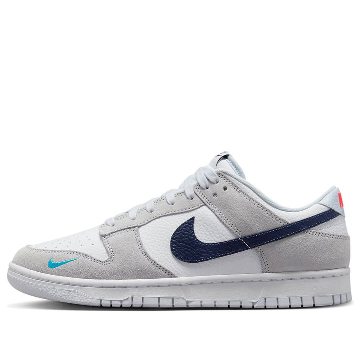 NIKE DUNK LOW MINI SWOOSH GREY NAVY — Stock 